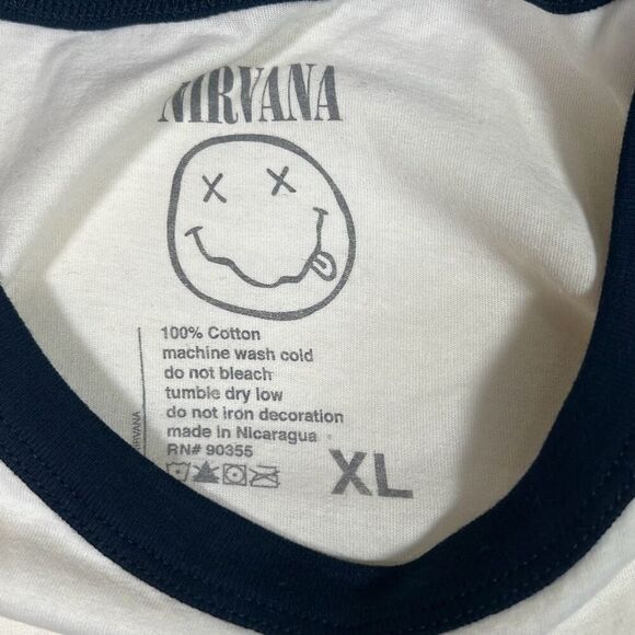 Nirvana Cream color concert release band T-shirt NWOT Men XL - Picture 4 of 5